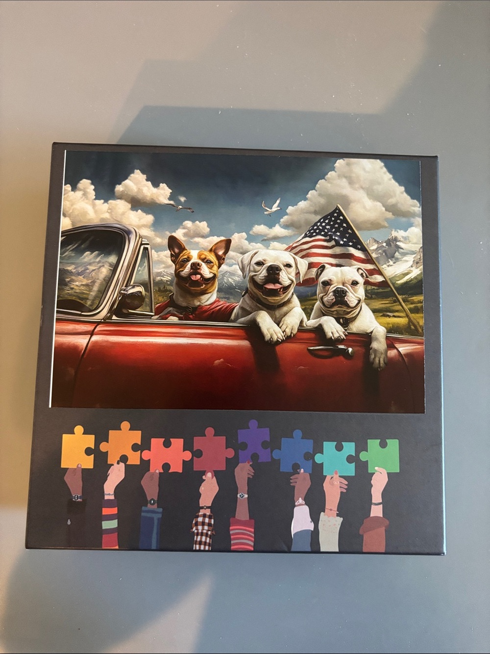 Americana dog 1000 piece jigsaw puzzle